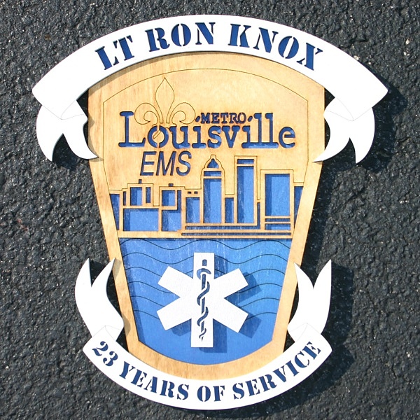 Louisville KY Metro EMS Patch Wall Tribute